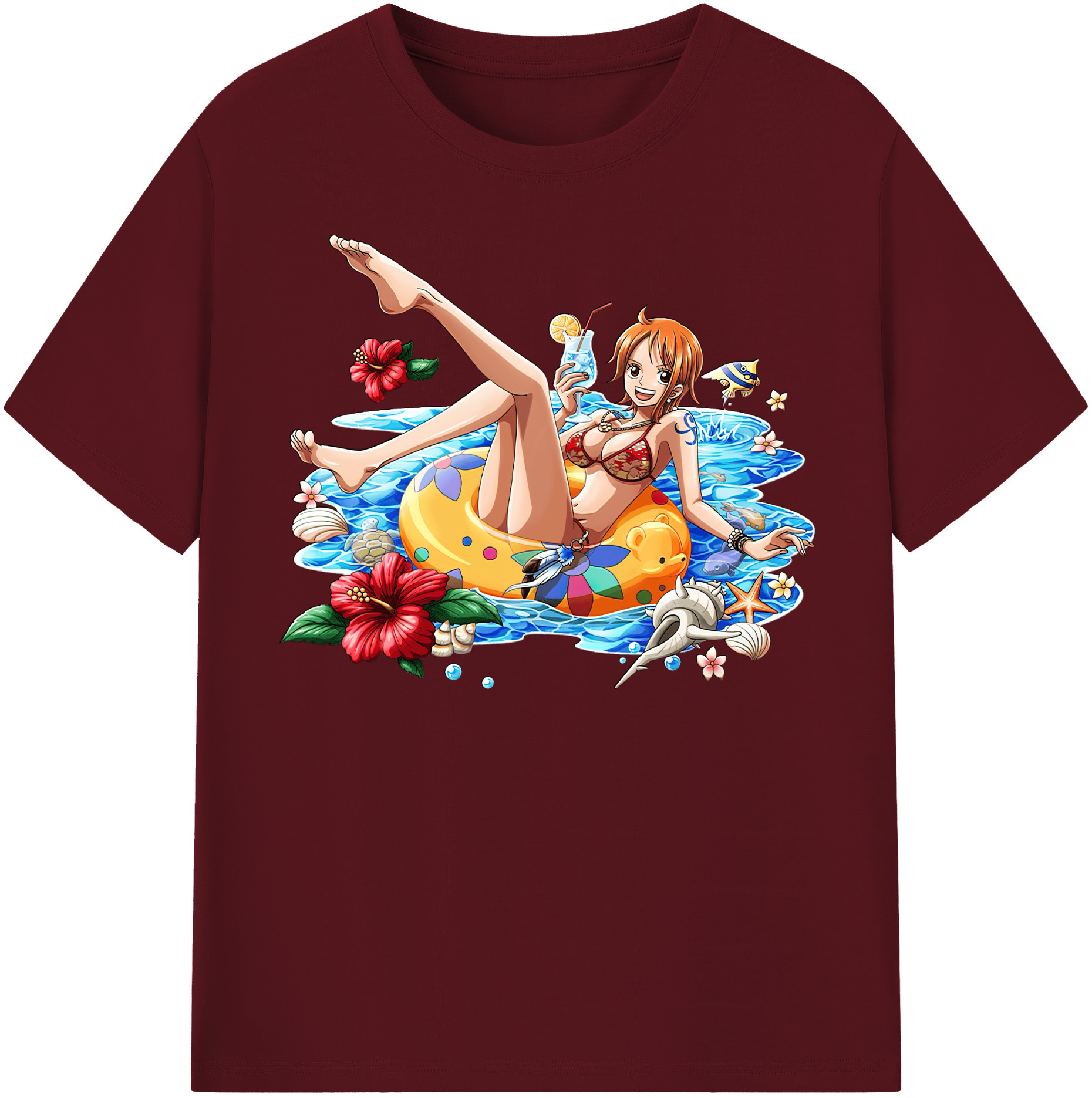 ワンピース ナミ ONE PIECE Nami 綿100％半袖Tシャツ（フロントプリント）